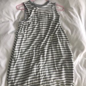 Stripe tshirt tank dress